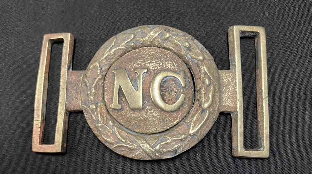 Confederate State of North Carolina sword belt plate-img-1