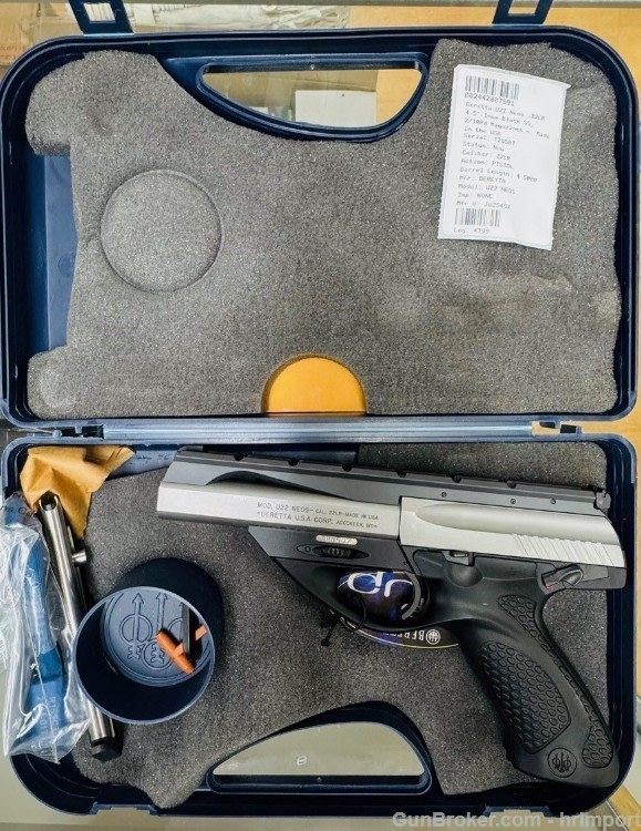 Beretta U22 Neos Semi Automatic Rimfire Pistol .22 Long Rifle 4.5" Barrel -img-1