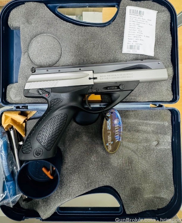Beretta U22 Neos Semi Automatic Rimfire Pistol .22 Long Rifle 4.5" Barrel -img-4