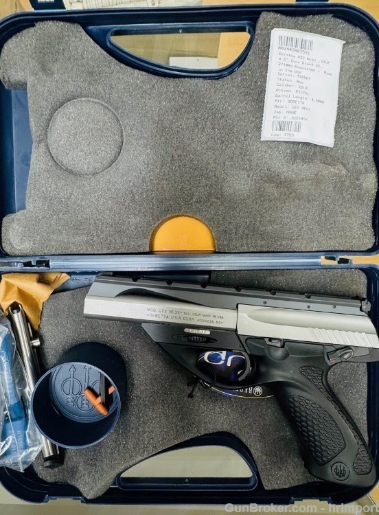 Beretta U22 Neos Semi Automatic Rimfire Pistol .22 Long Rifle 4.5" Barrel -img-2