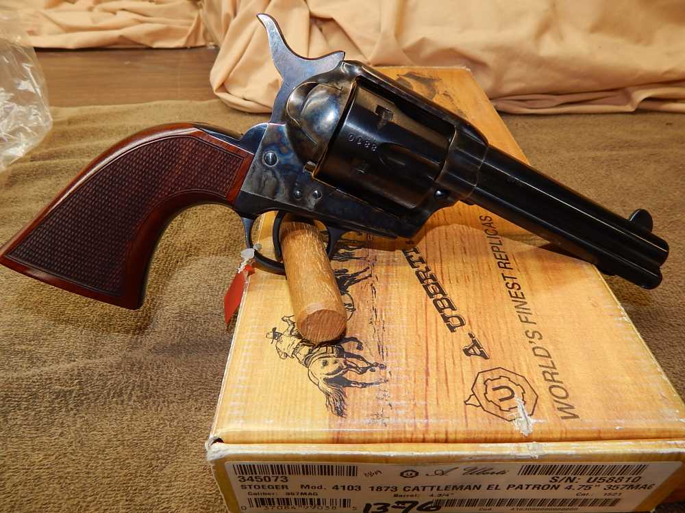 UBERTI 1873 CATTLEMEN EL PATRON BY STOEGER 4 3/4" 357 mag-img-1