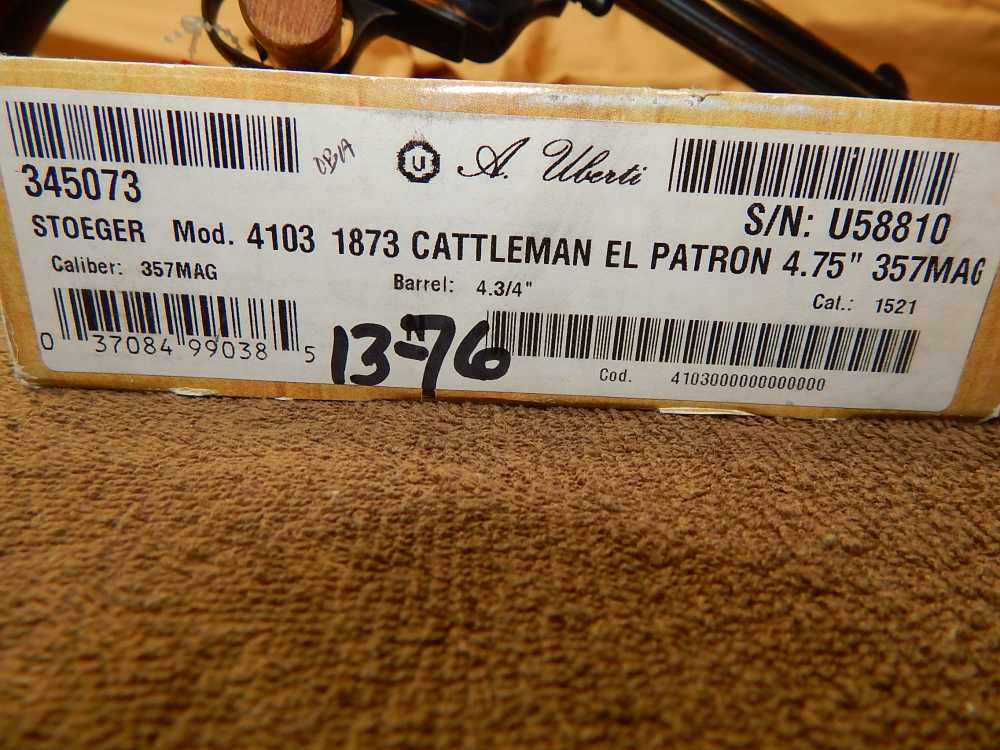 UBERTI 1873 CATTLEMEN EL PATRON BY STOEGER 4 3/4" 357 mag-img-2