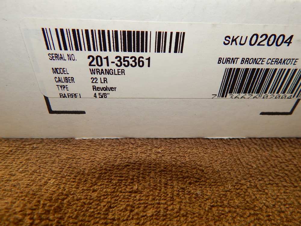 RUGER WRANGLER BRONZE CERAKOTE 4 5/8" 22 LR-img-2
