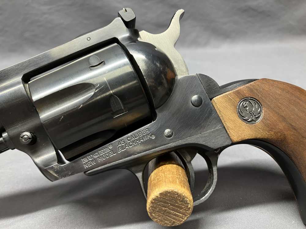 Excellent 1981 Ruger Blackhawk Convertible - .45LC & .45ACP, 7.5" Bbl + Box-img-6