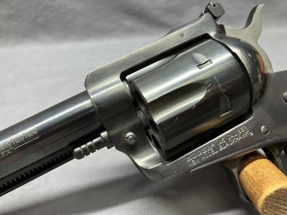 Excellent 1981 Ruger Blackhawk Convertible - .45LC & .45ACP, 7.5" Bbl + Box-img-4