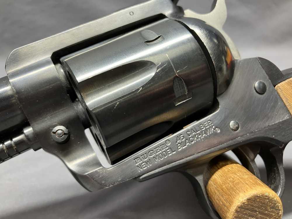 Excellent 1981 Ruger Blackhawk Convertible - .45LC & .45ACP, 7.5" Bbl + Box-img-5