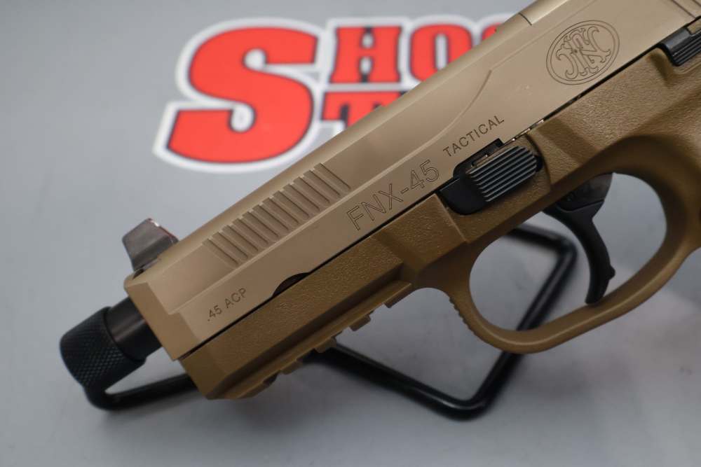 FN FNX-45 Tactical (FDE) .45ACP 5.3" w/Soft Case-img-2
