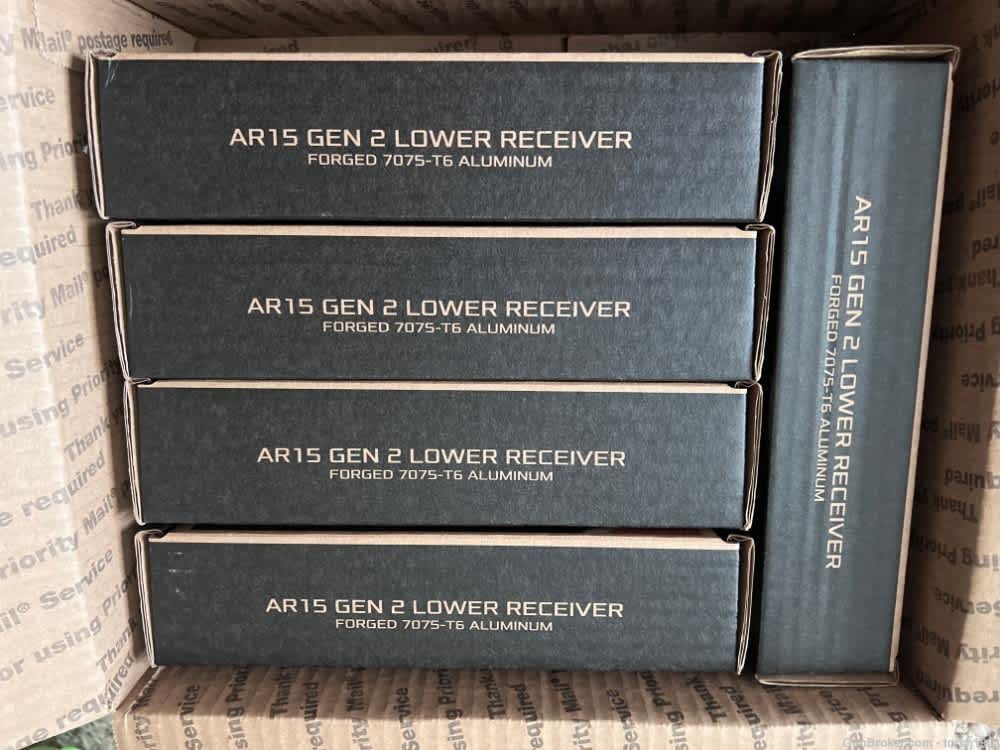 5 Aero Precision X15 Stripped Lower Receivers AR15  Anodized Black (5 Pack)-img-3
