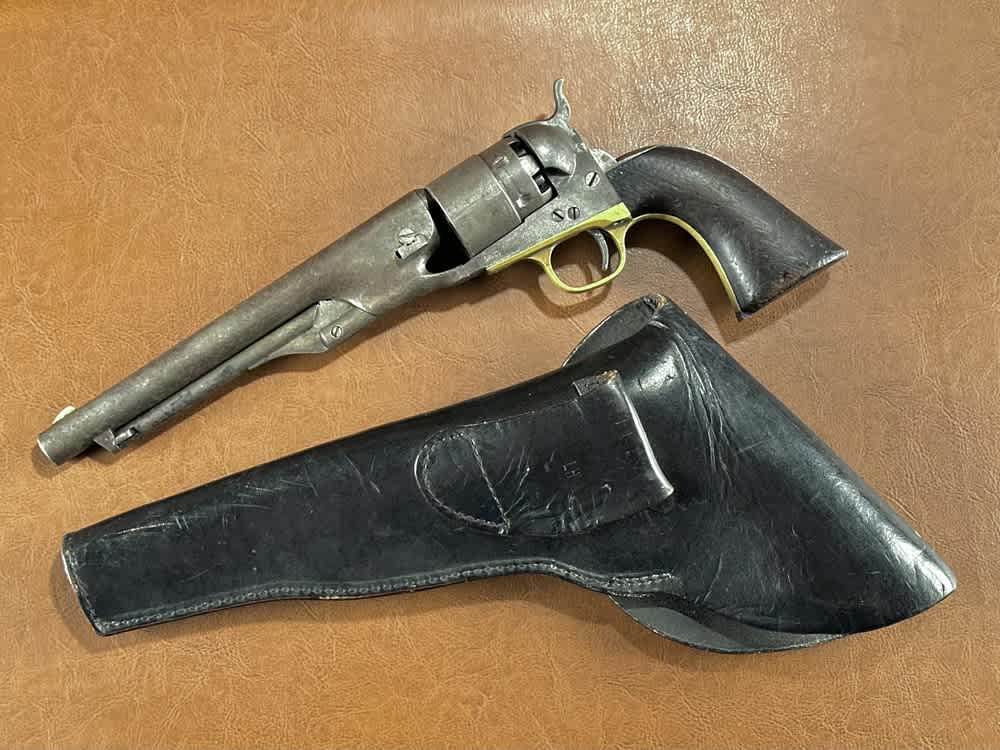 1860 Colt Army .44 Percussion Civil War US Military Revolver & Holster 1863-img-17