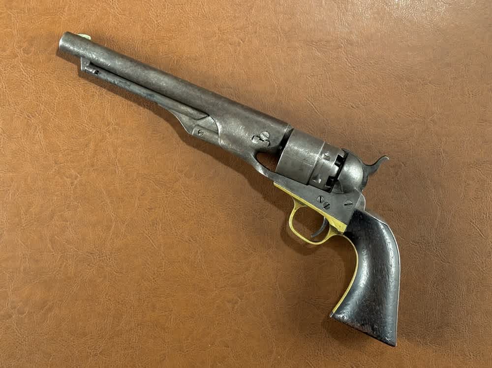 1860 Colt Army .44 Percussion Civil War US Military Revolver & Holster 1863-img-0