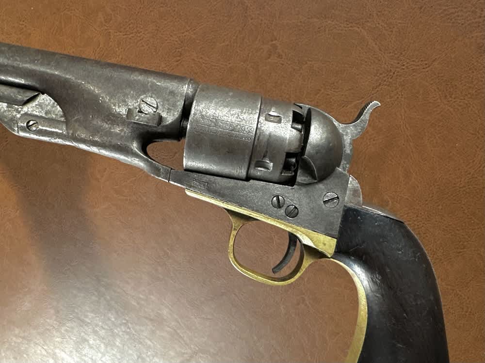 1860 Colt Army .44 Percussion Civil War US Military Revolver & Holster 1863-img-6
