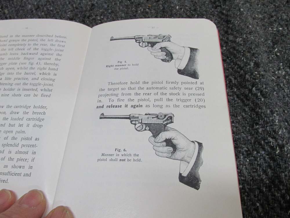 3-"PARABELLUM" LUGER AUTOMATIC PISTOL-CONSTRUCTION-MANUIPULATION-USE-img-14