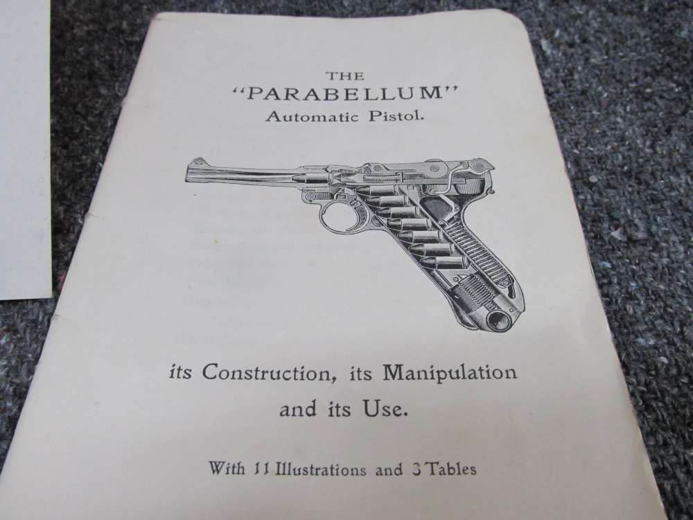 3-"PARABELLUM" LUGER AUTOMATIC PISTOL-CONSTRUCTION-MANUIPULATION-USE-img-3