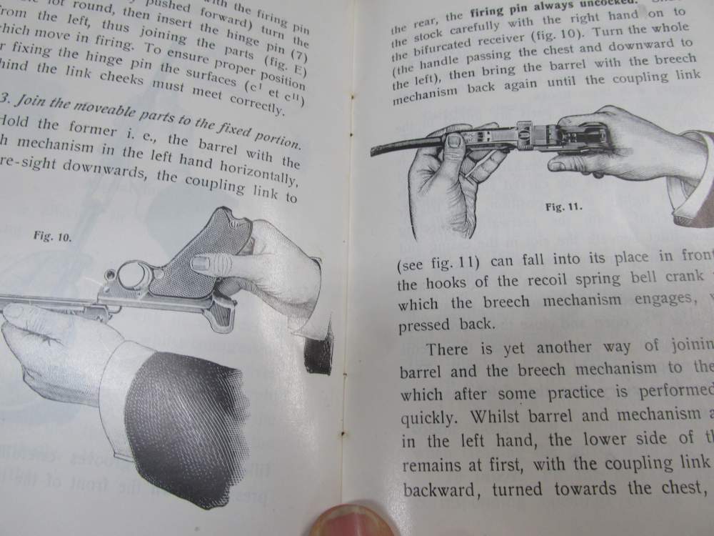 3-"PARABELLUM" LUGER AUTOMATIC PISTOL-CONSTRUCTION-MANUIPULATION-USE-img-4