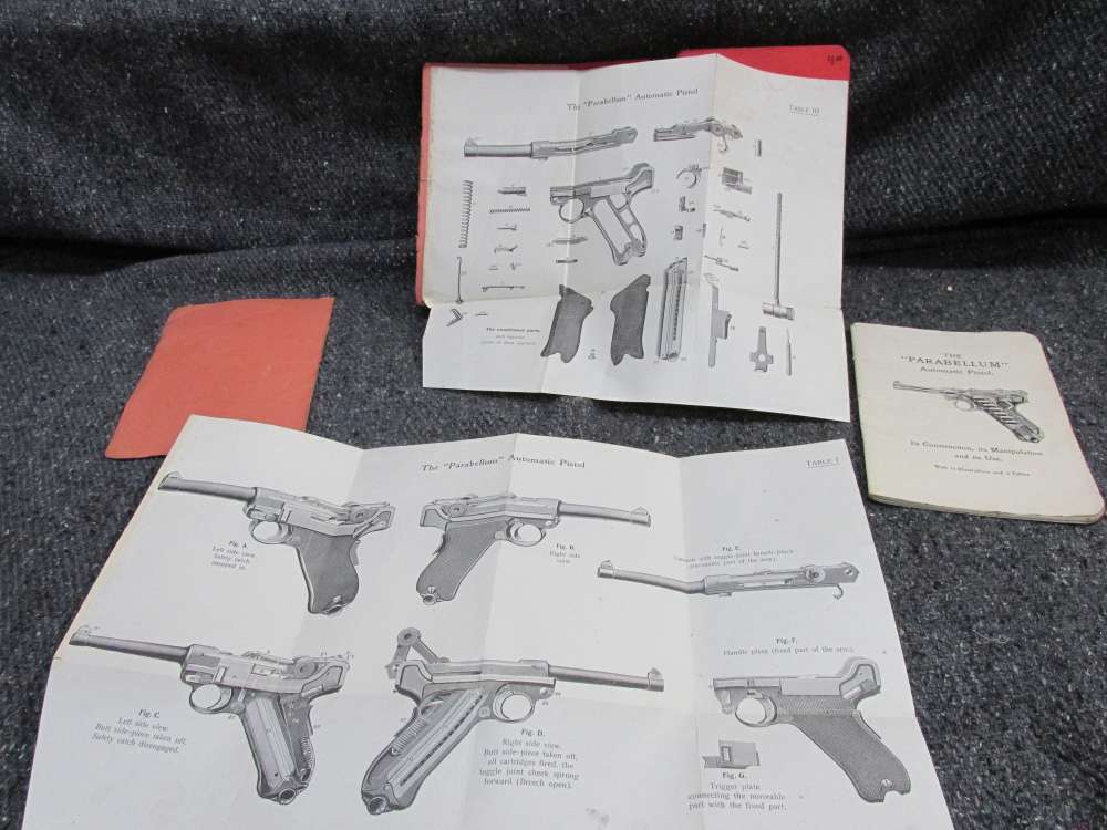 3-"PARABELLUM" LUGER AUTOMATIC PISTOL-CONSTRUCTION-MANUIPULATION-USE-img-2