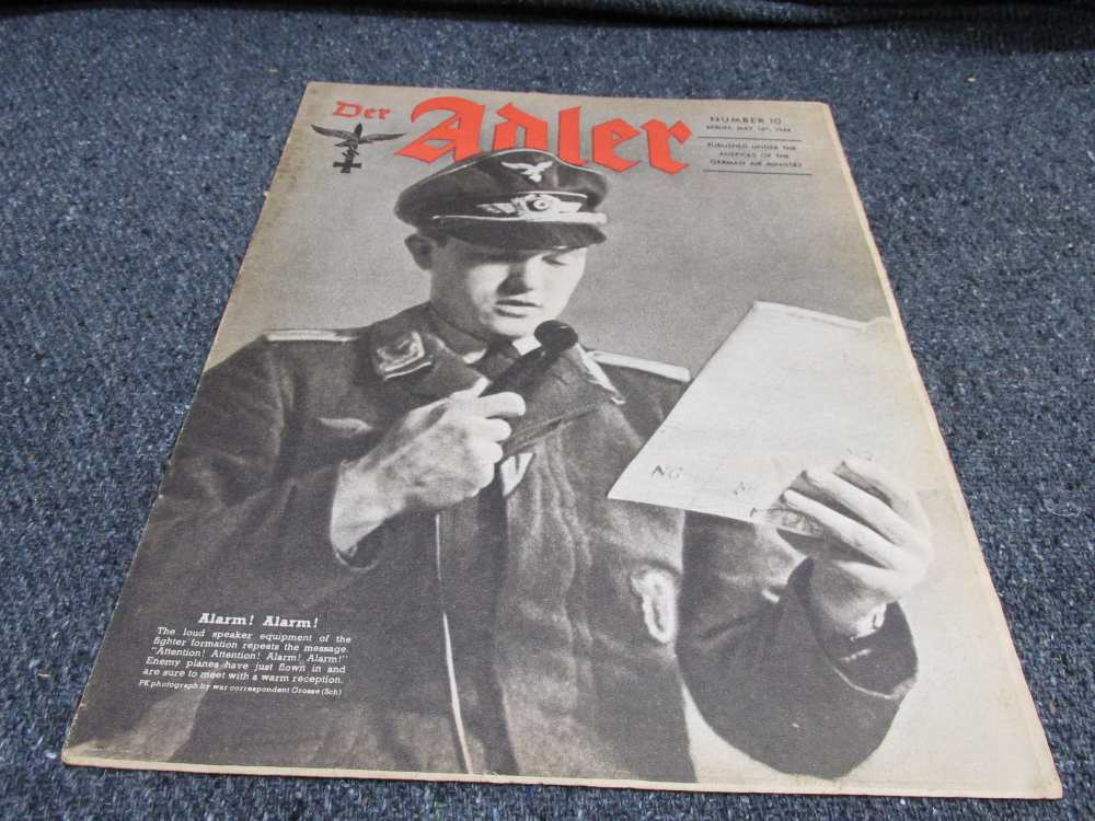 ORIGINAL WWII ERA GERMAN DER ADLER MAGAZINE DATED MAY 16, 1944-img-0