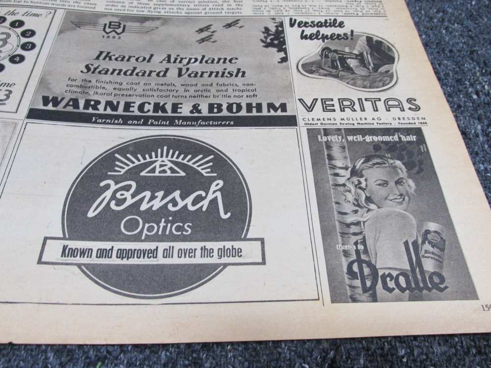 ORIGINAL WWII ERA GERMAN DER ADLER MAGAZINE DATED MAY 16, 1944-img-13
