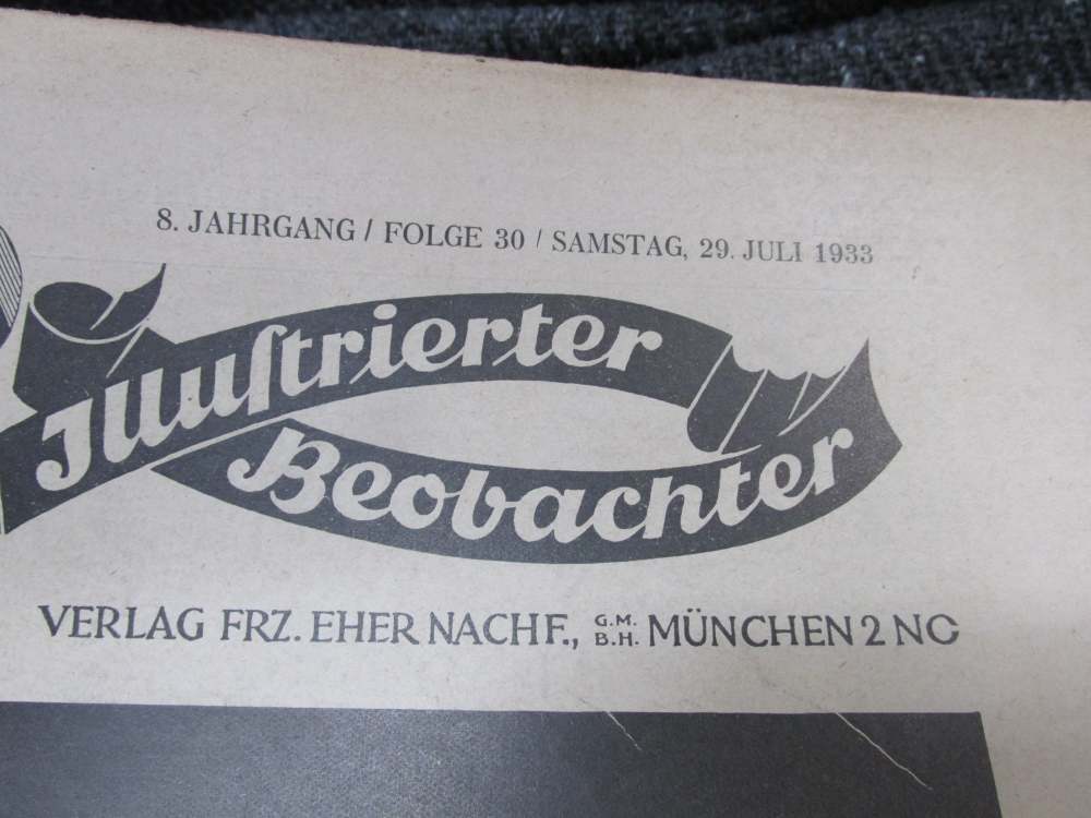 JB Juustrierter Beobachter NSDAP Magazine Original WW2 German JULY 1933-img-1