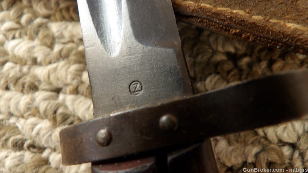   VZ 24 Rifle Bayonet for use on the Czechoslovak 8 mm Mauser W/Frog-img-9