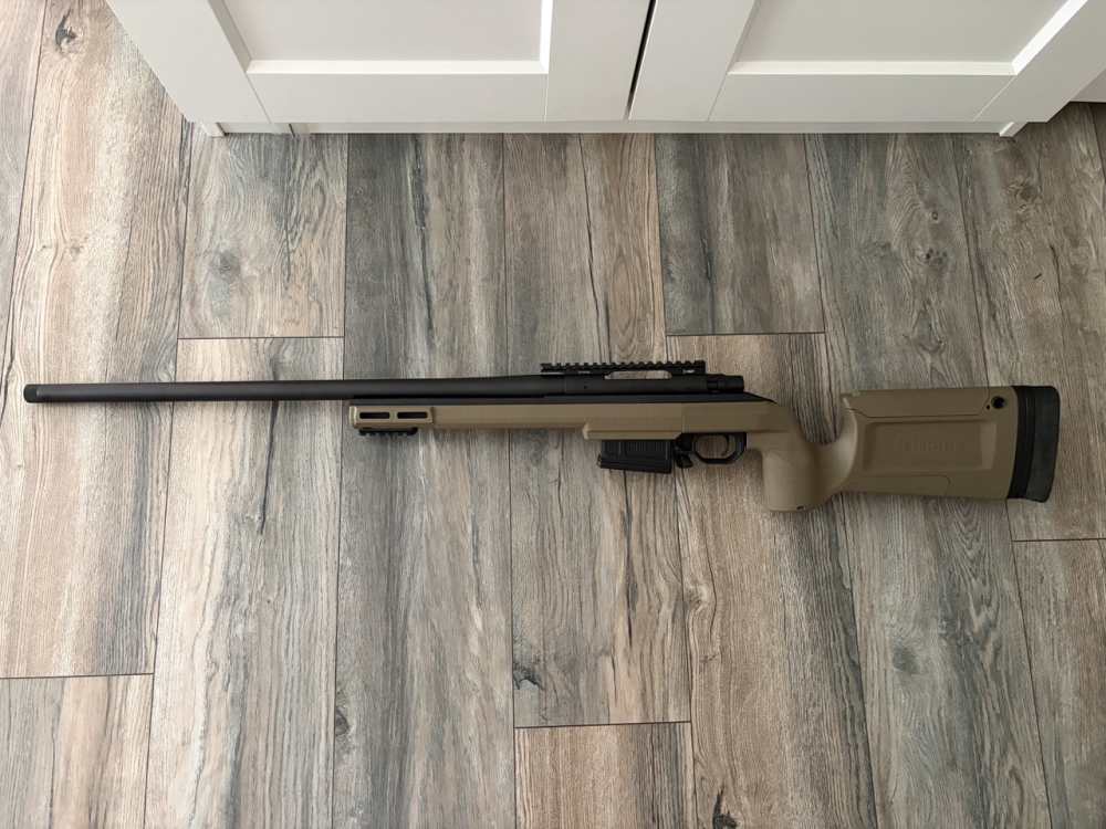 Howa 1500 .308 Win 22" Barreled Action in KRG Bravo Chassis (FDE)-img-1