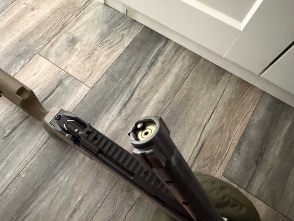 Howa 1500 .308 Win 22" Barreled Action in KRG Bravo Chassis (FDE)-img-6