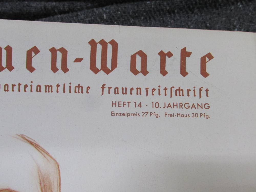 WWII GERMAN NS FRAUEN-WARTE WOMENS MAGAZINE-10th YEAR, 14th ISSUE-img-1