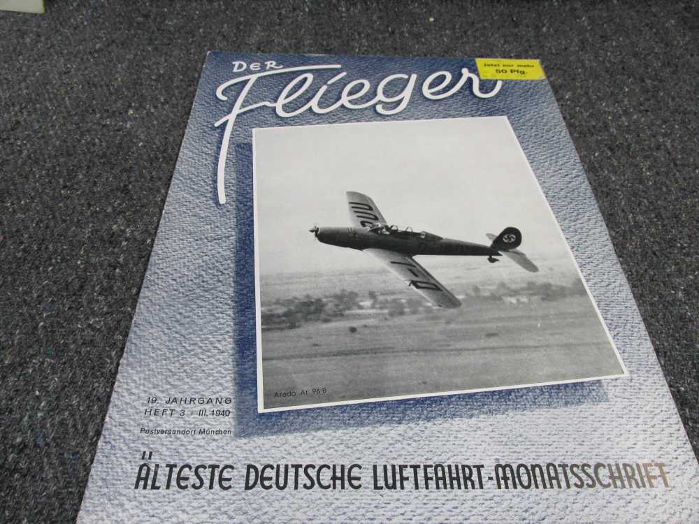 ORIGINAL WWII GERMAN DER FLIEGER AVIATION MAGAZINE DATED 1940-img-0