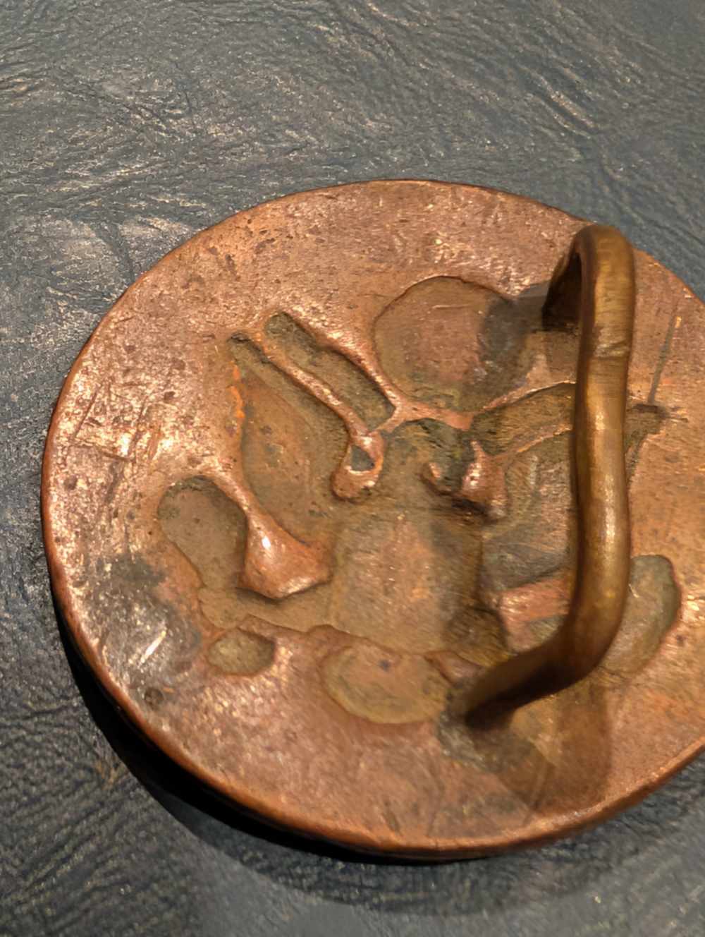 WWI-era US Cavalry horse bridle rosette-img-1
