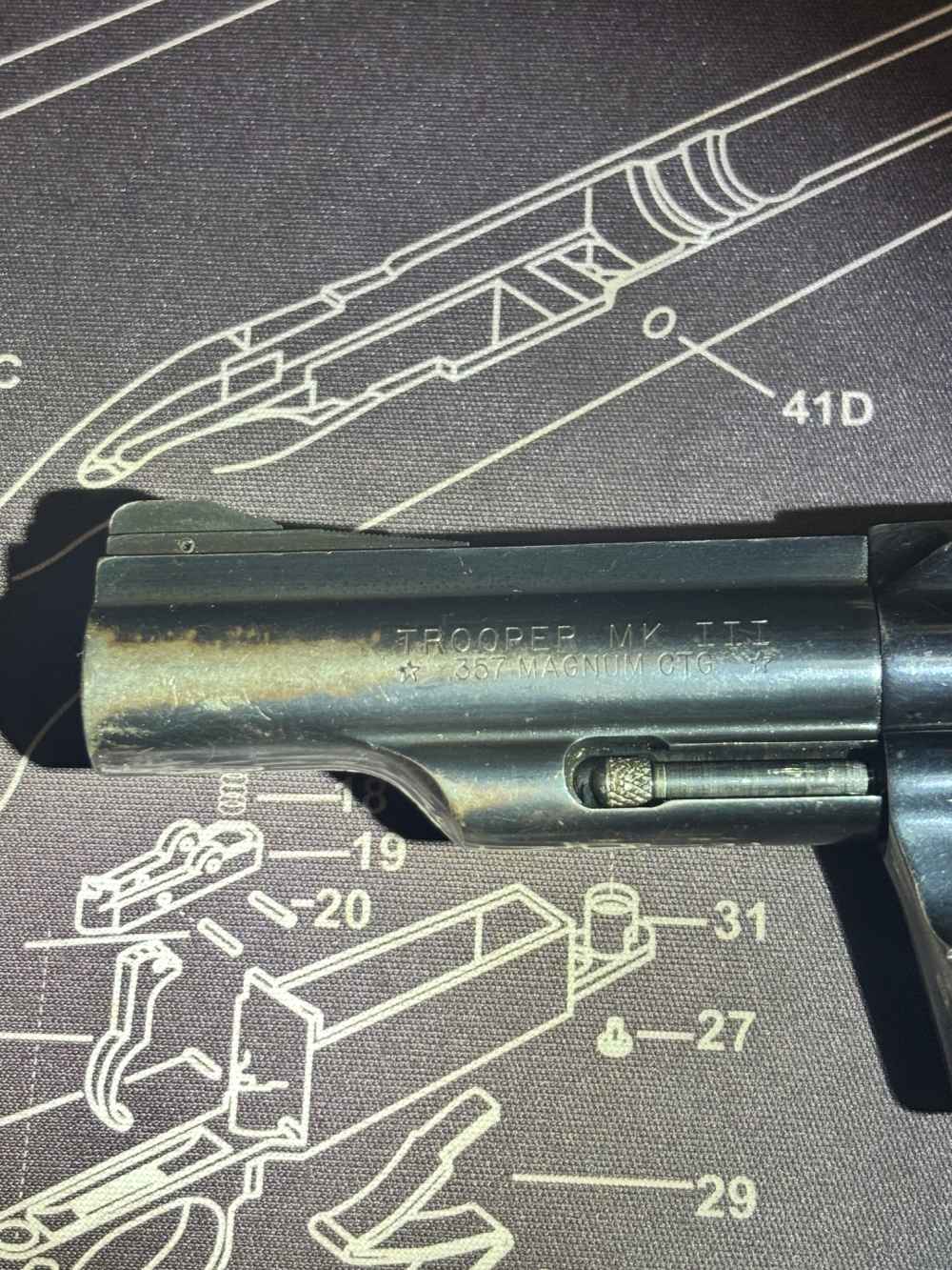 1970 Colt MKIII Trooper - GC READ - 357 MAG - PENNY! .01! NR!-img-15