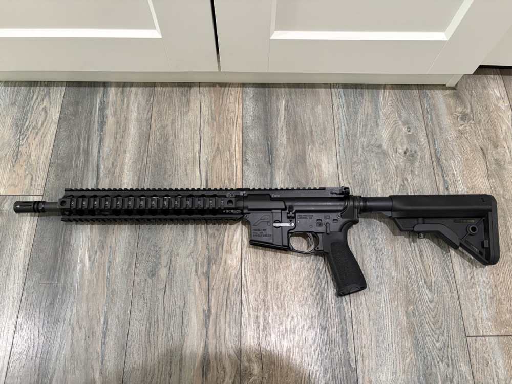 BCM 14.5" 5.56 NATO - Mid-Length Upper (QRF-12) / Aero X15 Lower-img-1