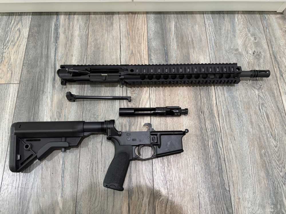 BCM 14.5" 5.56 NATO - Mid-Length Upper (QRF-12) / Aero X15 Lower-img-2