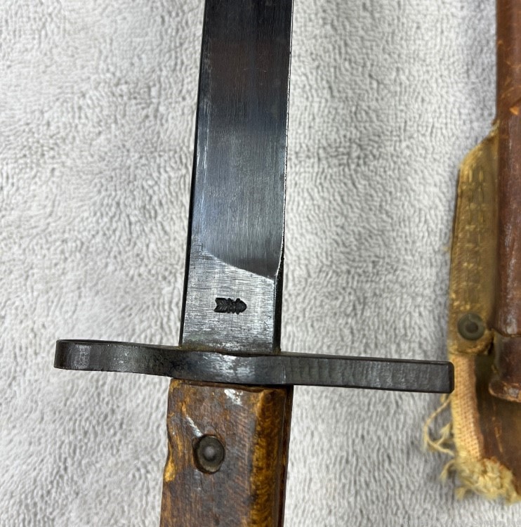 Japanese type 30 Bayonet late WW2 National Denki Navy Scabbard-img-4