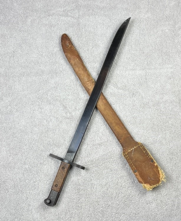 Japanese type 30 Bayonet late WW2 National Denki Navy Scabbard-img-1