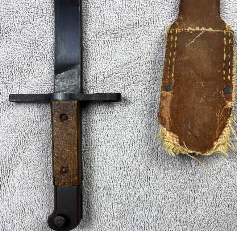 Japanese type 30 Bayonet late WW2 National Denki Navy Scabbard-img-5