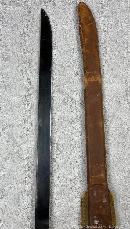 Japanese type 30 Bayonet late WW2 National Denki Navy Scabbard-img-3