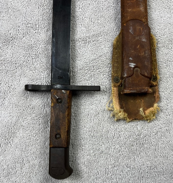 Japanese type 30 Bayonet late WW2 National Denki Navy Scabbard-img-2