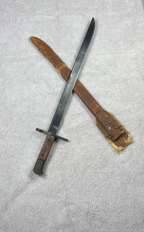Japanese type 30 Bayonet late WW2 National Denki Navy Scabbard-img-0