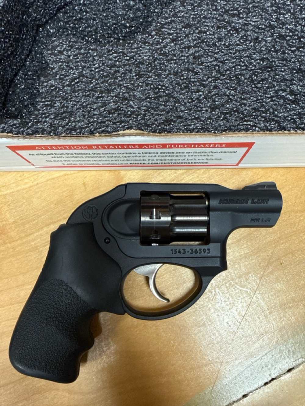 Ruger LCR - 22LR - EXLT - W/Box - PENNY! .01! NR!-img-1