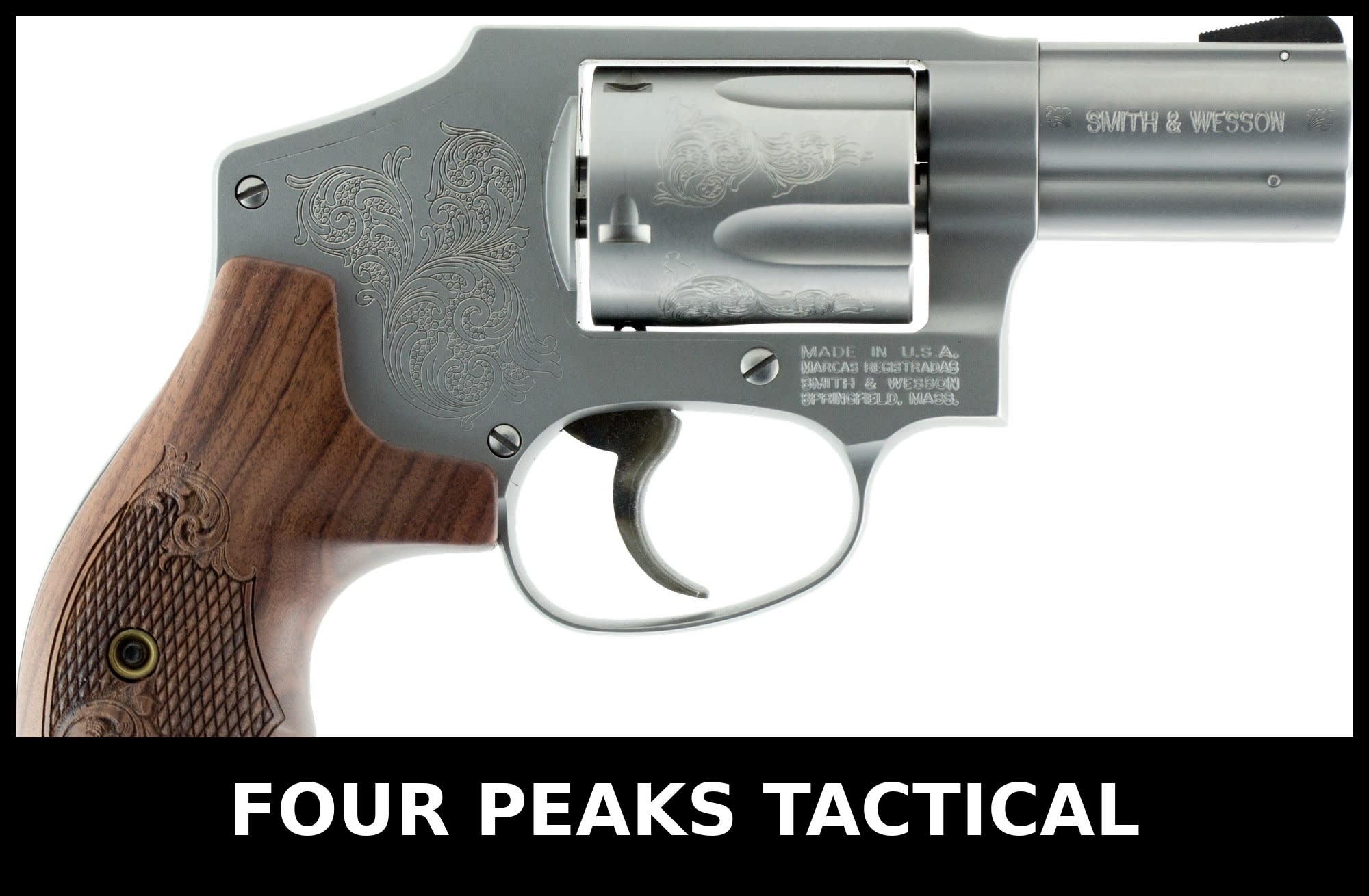 Smith & Wesson Model 640 38 Special +P 2.13 Stainless Engraved-img-0