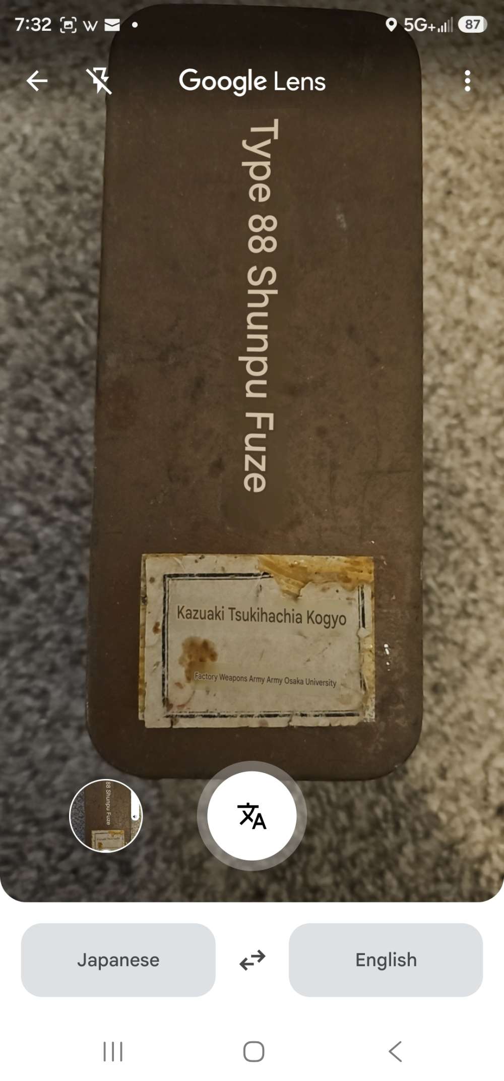 Rare WW2 Japanese Type 88 fuzes and Fuze box. -img-3