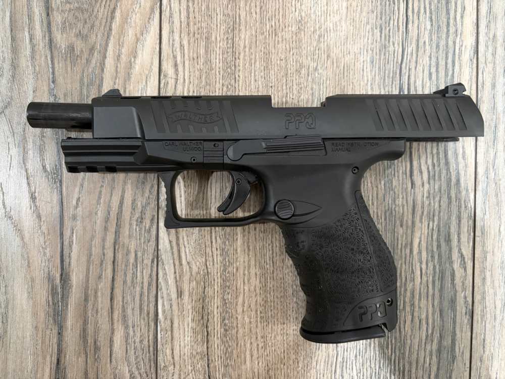 Walther PPQ M2 5" 9mm - Ported Slide Long Slide - (2) Mags - Lightly Used-img-2