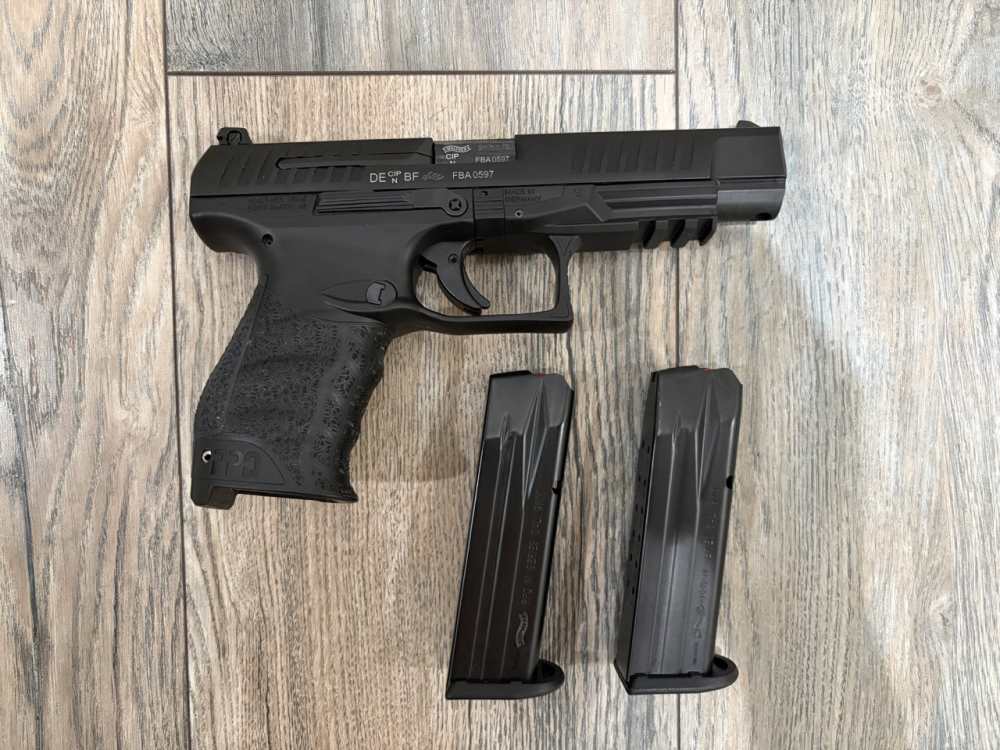 Walther PPQ M2 5" 9mm - Ported Slide Long Slide - (2) Mags - Lightly Used-img-0