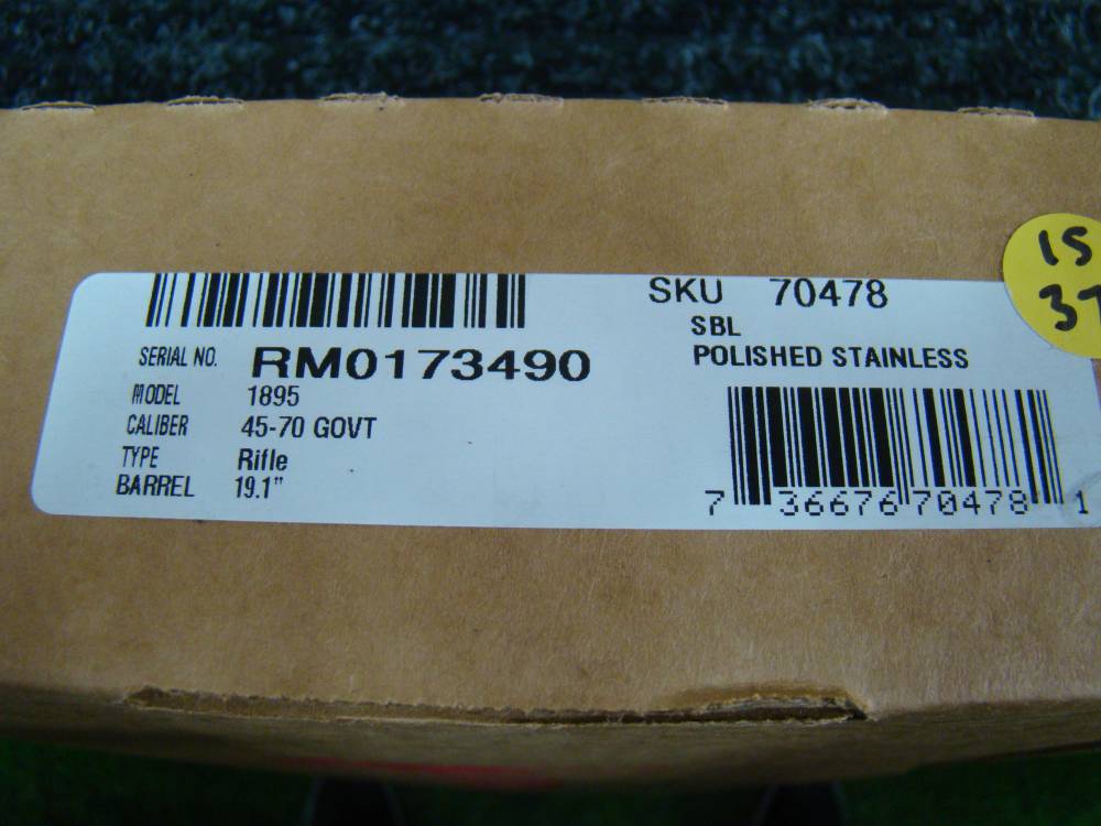 Marlin 1895 SBL Lever action .45-70 19" SS 6+1 70478 1895SBL 45/70 GOV NEW-img-2