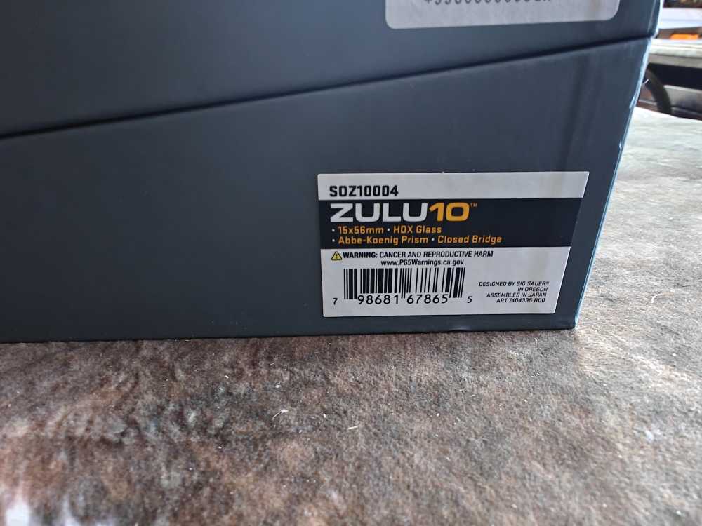 NEW! Sig Sauer Zulu10 15x56 Binoculars Zulu 10 Binos HDX Glass! -img-3