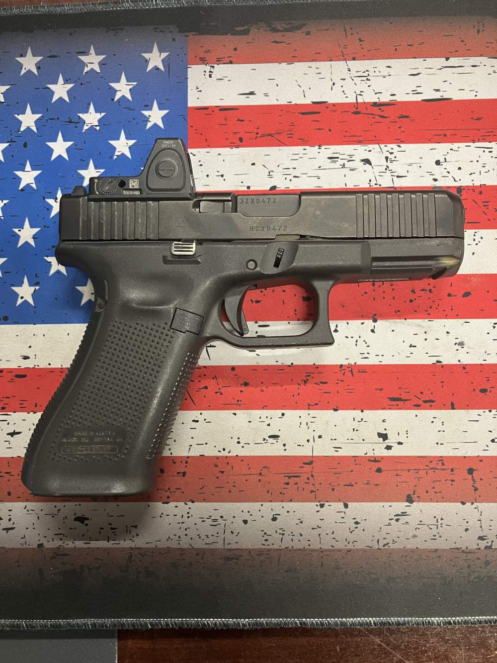 GLOCK 45 M.O.S. 9MM 4.02" 17+1 TRIJICON RMR PENNY AUCTION NR AUSTIA G45 -img-0
