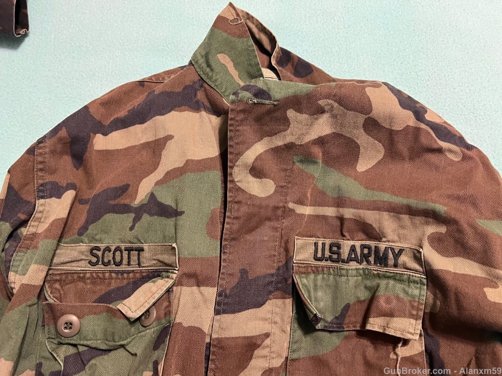 US Army Woodland BDU Shirts - Large Long - Winter Weight - Lot of Four.-img-7