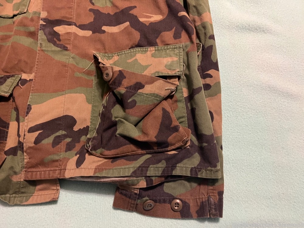 US Army Woodland BDU Shirts - Large Long - Winter Weight - Lot of Four.-img-3