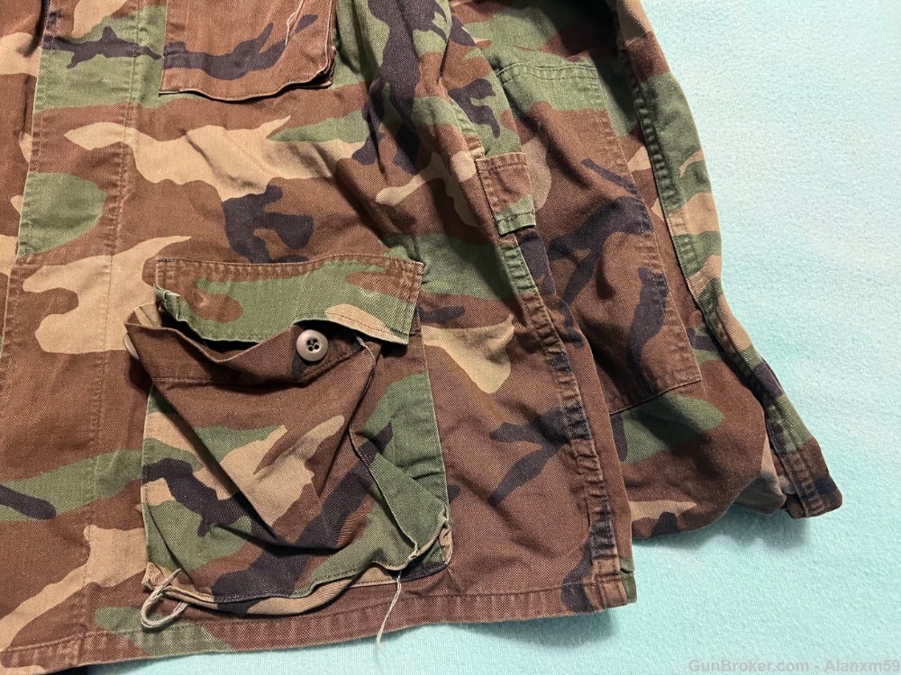 US Army Woodland BDU Shirts - Large Long - Winter Weight - Lot of Four.-img-9