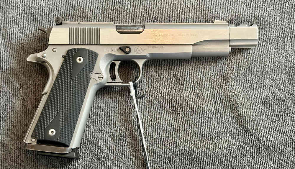 AMT Hardballer .45 ACP Wilson Combat 8 rd. mag Very Good Used Condition-img-0