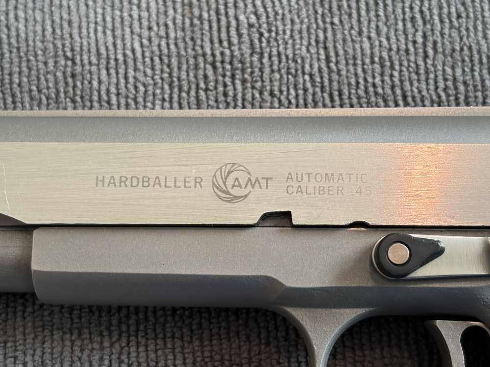 AMT Hardballer .45 ACP Wilson Combat 8 rd. mag Very Good Used Condition-img-3